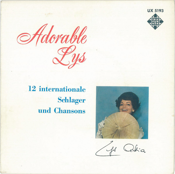 Cover Lys Assia - Adorable Lys 12 Internationale Schlager Und Chansons (7, EP) Schallplatten Ankauf