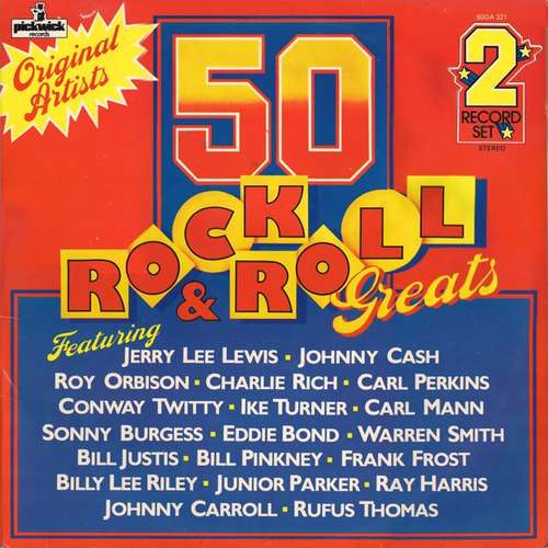 Cover Various - 50 Rock & Roll Greats (2xLP, Comp) Schallplatten Ankauf