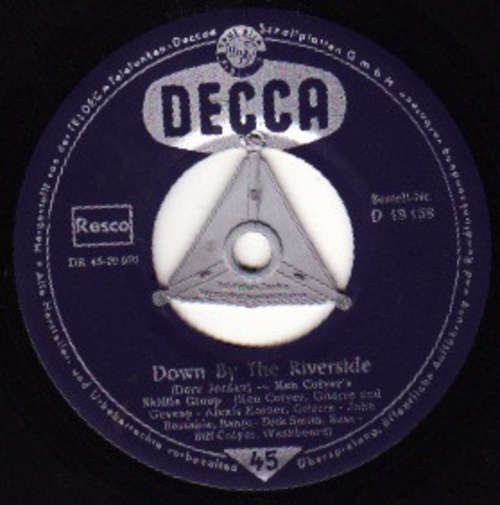 Cover Ken Colyer's Skiffle Group - Down By The Riverside / Take This Hammer (7, Single, Tri) Schallplatten Ankauf