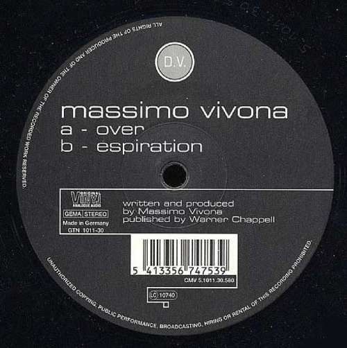 Cover Massimo Vivona - Over / Espiration (12) Schallplatten Ankauf