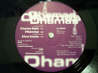 Cover Dhamas - D'Journey Begins (12) Schallplatten Ankauf