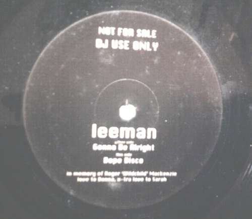 Cover Leeman - Gonna Be Alright (12, Promo) Schallplatten Ankauf