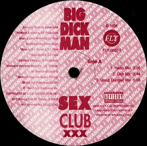 Cover Sex Club XXX* - Big Dick Man (12) Schallplatten Ankauf
