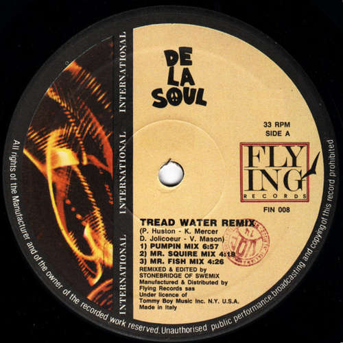 Cover De La Soul - Tread Water Remix / De La Soul Megamix (12) Schallplatten Ankauf
