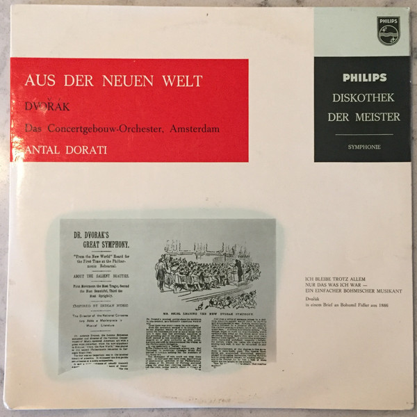Cover Dvořák* — Das Concertgebouw-Orchester, Amsterdam* - Antal Dorati - Aus Der Neuen Welt (10, Mono) Schallplatten Ankauf