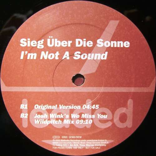 Cover Sieg Über Die Sonne - I'm Not A Sound (12, Promo) Schallplatten Ankauf