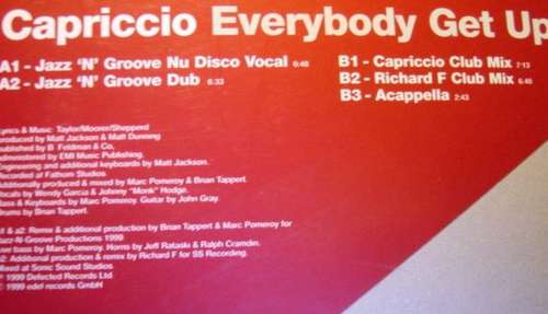 Cover Capriccio - Everybody Get Up (12) Schallplatten Ankauf