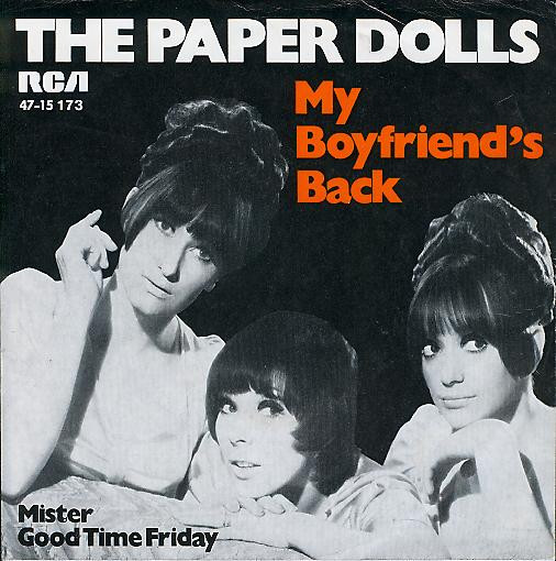Cover The Paper Dolls* - My Boyfriend's Back  (7, Single) Schallplatten Ankauf
