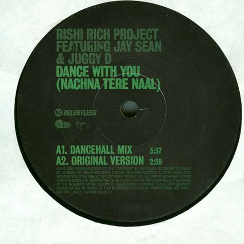 Cover Rishi Rich Project* Featuring Jay Sean & Juggy D - Dance With You (Nachna Tere Naal) (12, Promo) Schallplatten Ankauf