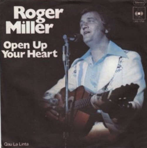 Cover Roger Miller - Open Up Your Heart / Qua La Linta (7) Schallplatten Ankauf
