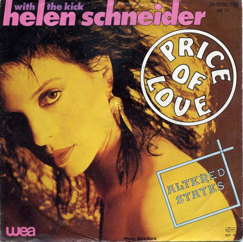 Cover Helen Schneider With The Kick (2) - Price Of Love (7, Single) Schallplatten Ankauf