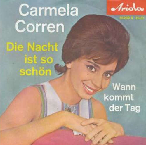 Cover Carmela Corren - Die Nacht Ist So Schön (7, Single, Mono) Schallplatten Ankauf