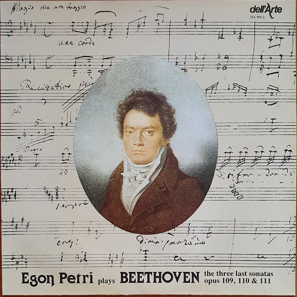 Cover Egon Petri Plays Beethoven* - The Last Three Sonatas Opus 109, 110 & 111 (LP, Album, Mono) Schallplatten Ankauf