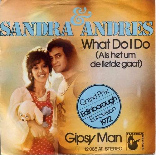 Cover Sandra & Andres - What Do I Do (Als Het Um De Liefde Gaat) (7, Single) Schallplatten Ankauf