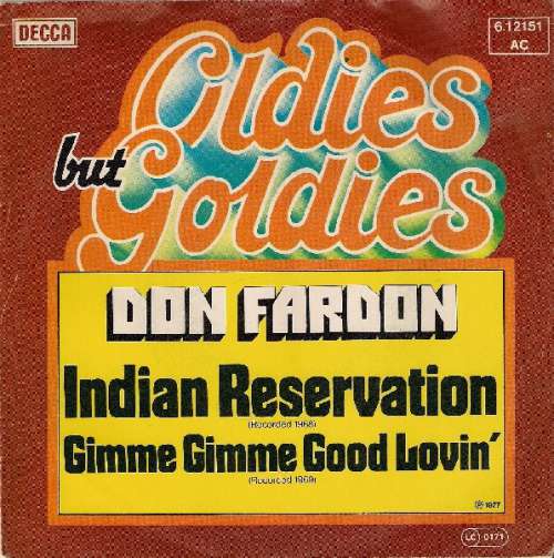Bild Don Fardon - Indian Reservation / Gimme Gimme Good Loving (7, Single) Schallplatten Ankauf