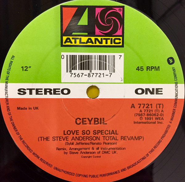 Bild Ceybil Jefferies - Love So Special (12) Schallplatten Ankauf