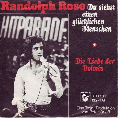 Cover Randolph Rose - Du Siehst Einen Glücklichen Menschen (7, Single) Schallplatten Ankauf