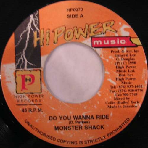 Cover Monster Shack* - Do You Wanna Ride (7) Schallplatten Ankauf