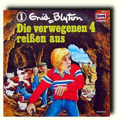 Cover Enid Blyton - Die Verwegenen 4 (1) Die Verwegenen 4 Reißen Aus (LP) Schallplatten Ankauf