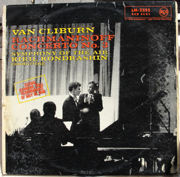 Cover Van Cliburn - Rachmaninoff* - Symphony Of The Air, Kiril Kondrashin - Concerto No. 3 (LP, Mono) Schallplatten Ankauf
