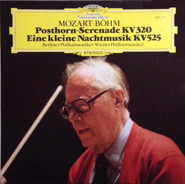 Cover Mozart* · Böhm* — Berliner Philharmoniker · Wiener Philharmoniker - Posthorn-Serenade KV 320 / Eine Kleine Nachtmusik KV 525 (LP) Schallplatten Ankauf