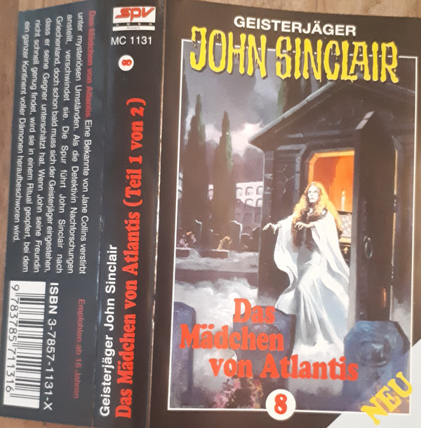Cover Jason Dark - Geisterjäger John Sinclair - 8 - Das Mädchen Von Atlantis (Teil 1 Von 2) (Cass) Schallplatten Ankauf
