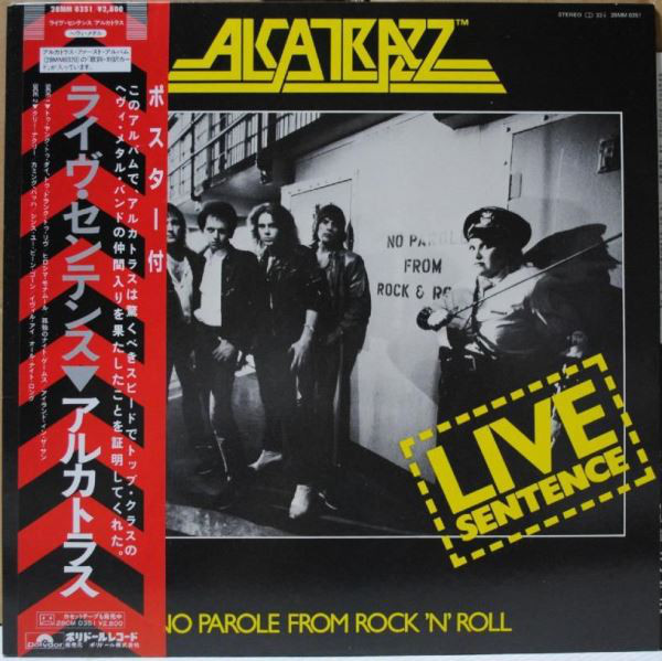 Cover Alcatrazz - Live Sentence (No Parole From Rock 'n' Roll) (LP, Album, 1st) Schallplatten Ankauf