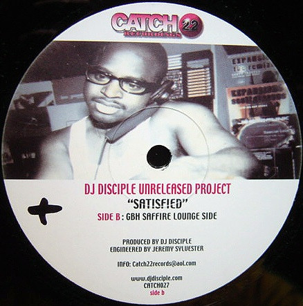 Cover DJ Disciple - Satisfied (12) Schallplatten Ankauf