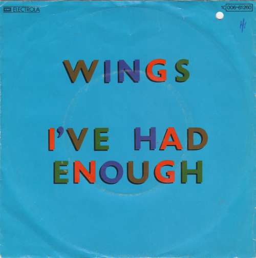 Bild Wings (2) - I've Had Enough (7, Single) Schallplatten Ankauf