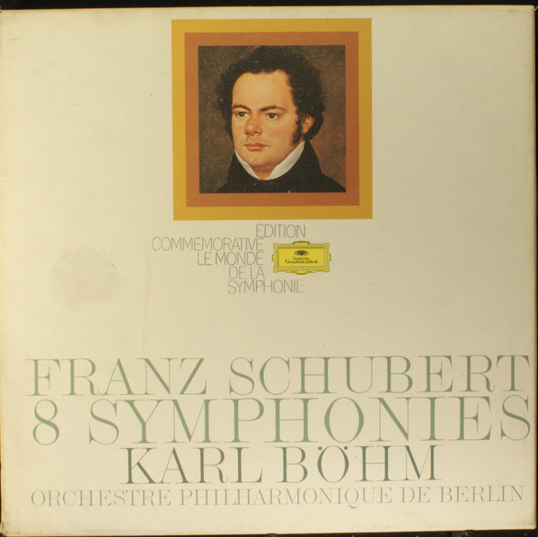 Cover Franz Schubert / Karl Böhm / Berlin Philharmonic Orchestra* - 8 Symphonies (5xLP + Box) Schallplatten Ankauf