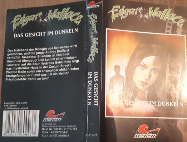 Cover Edgar Wallace - Das Gesicht Im Dunkeln (Cass) Schallplatten Ankauf