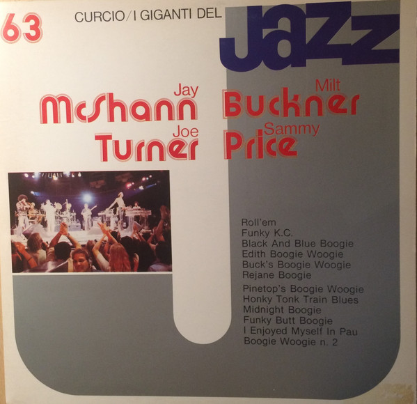 Cover Jay McShann, Joe Turner, Milt Buckner, Sammy Price - I Giganti Del Jazz Vol. 63 (LP) Schallplatten Ankauf