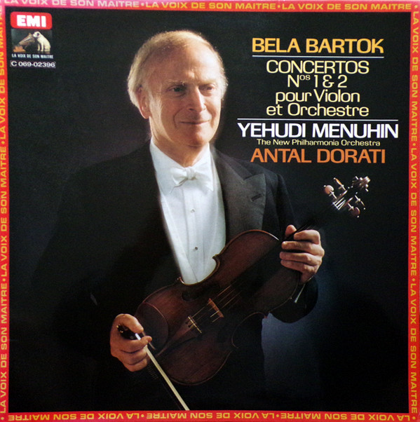 Cover Bela Bartok* - Yehudi Menuhin, The New Philharmonia Orchestra*, Antal Dorati - Concertos Nos 1 & 2 Pour Violon Et Orchestre (LP, Comp, RE, Gat) Schallplatten Ankauf