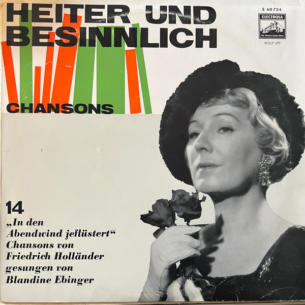 Cover Blandine Ebinger - In Den Abendwind Jeflüstert (10, Album, Mono) Schallplatten Ankauf