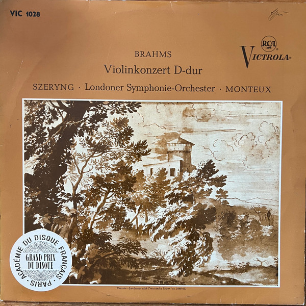 Cover Brahms* - Szeryng*, London Symphony - Orchestra*, Monteux* - Violin Concerto In D (LP, Album, Mono, RE) Schallplatten Ankauf
