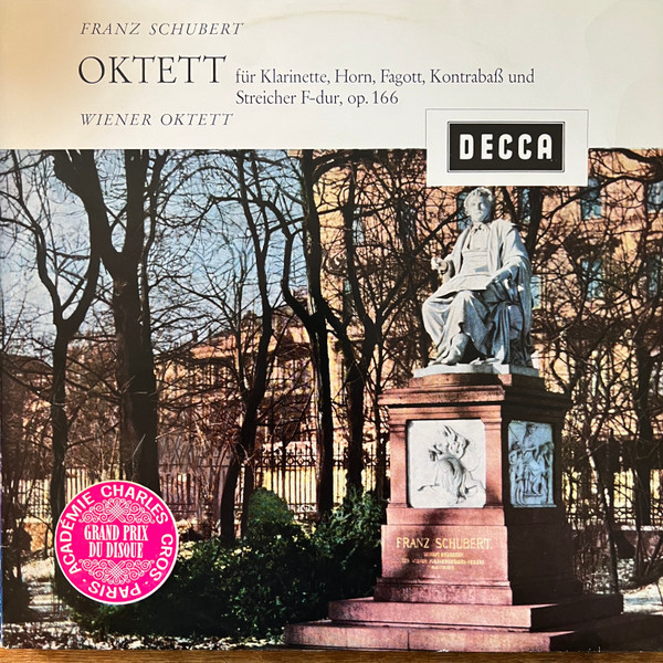 Cover Schubert*, Wiener Oktett - Oktett Für Klarinette, Horn, Fagott, Kontrabaß Und Streicher F-dur, Op. 166 (LP) Schallplatten Ankauf