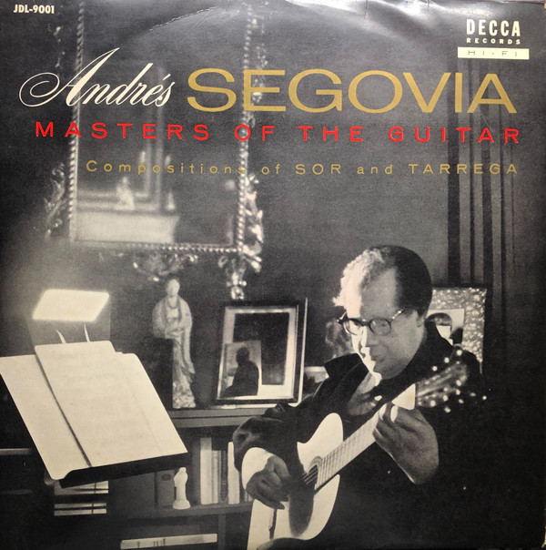 Cover Andrés Segovia - Masters Of The Guitar (Compositions Of Sor And Tarrega) (LP, Mono) Schallplatten Ankauf
