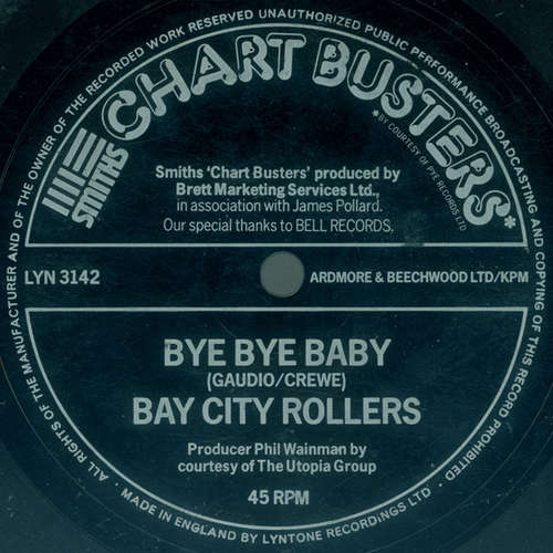 Cover Bay City Rollers - Bye Bye Baby / All Of Me Loves All Of You (Flexi, 7) Schallplatten Ankauf