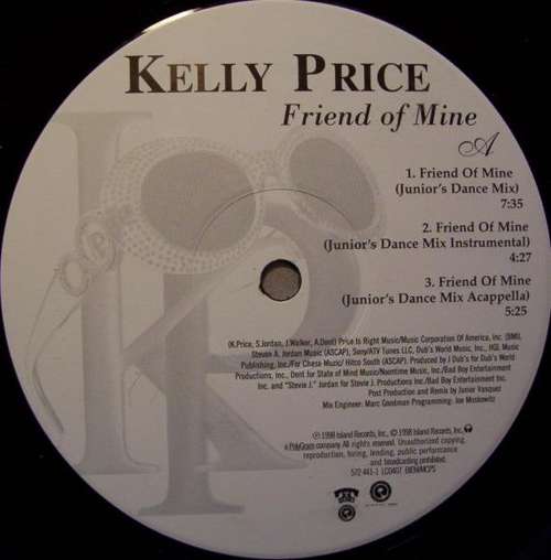 Cover Kelly Price - Friend Of Mine (12) Schallplatten Ankauf