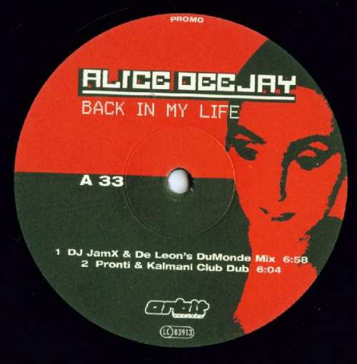 Cover Alice Deejay - Back In My Life (12, Promo) Schallplatten Ankauf