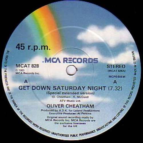Cover Oliver Cheatham - Get Down Saturday Night (12, Single) Schallplatten Ankauf