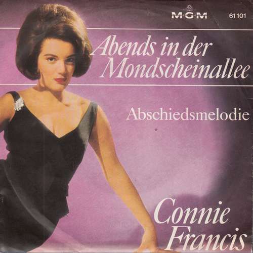 Cover Connie Francis - Abends In Der Mondscheinallee (7, Single, Mono) Schallplatten Ankauf