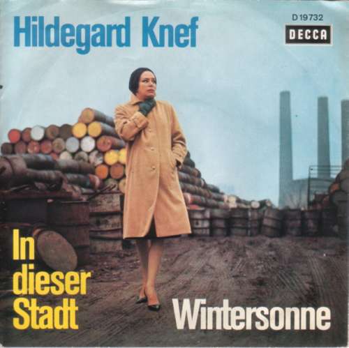 Cover Hildegard Knef - In Dieser Stadt / Wintersonne (7, Single) Schallplatten Ankauf