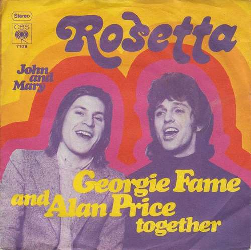 Cover Georgie Fame And Alan Price - Rosetta (7, Single) Schallplatten Ankauf