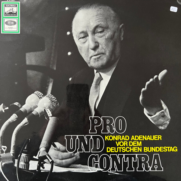 Cover Konrad Adenauer - Pro Und Contra (LP) Schallplatten Ankauf