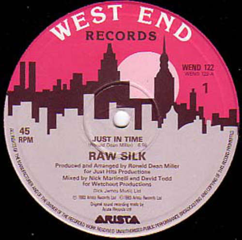 Cover Raw Silk - Just In Time (12, Single) Schallplatten Ankauf