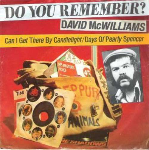 Cover David McWilliams - Can I Get There By Candlelight/Days Of Pearly Spencer (7, Single) Schallplatten Ankauf
