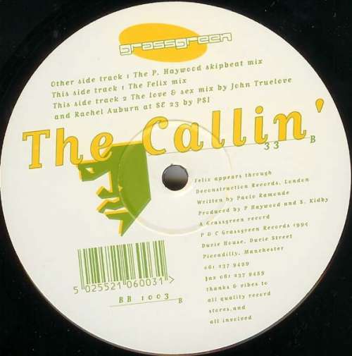 Cover Vudu - The Callin' (12) Schallplatten Ankauf