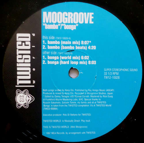 Cover Moogroove - Bambo / Bonga (12) Schallplatten Ankauf