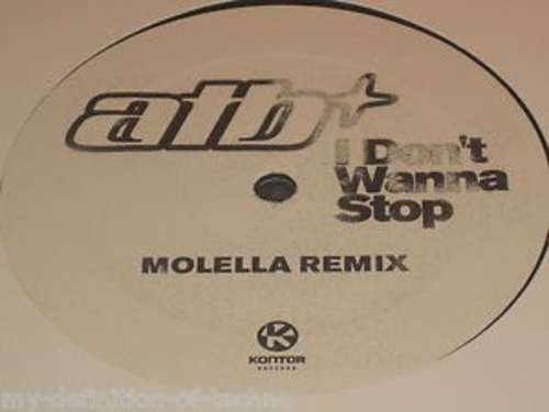 Cover I Don't Wanna Stop (Molella Remix) Schallplatten Ankauf